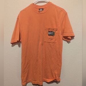 Nike Sportswear Women's Size Xs Oversized Cotton Crew T-Shirt Dress Orange